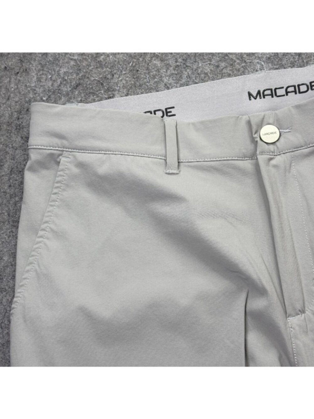 Macade Golf Pants Men 36 x 30 Gray Performance Tapered Ankle Zip Stretch Slim - Picture 4 of 16